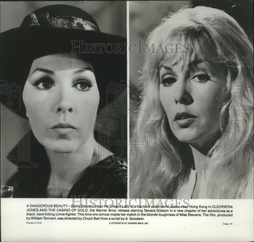 1975 Press Photo Stella Stevens in &quot;Cleopatra Jones and the Casino of Gold&quot;- Historic Images