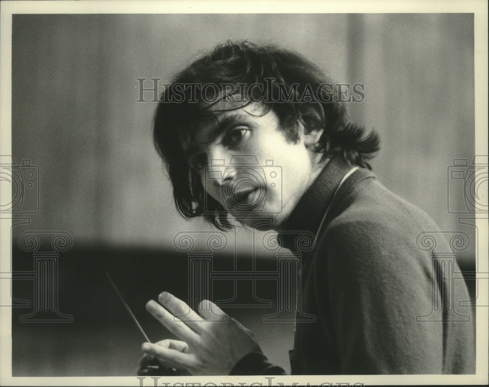 1973 Press Photo Conductor Michael Tilson Thomas - mjp38866- Historic Images