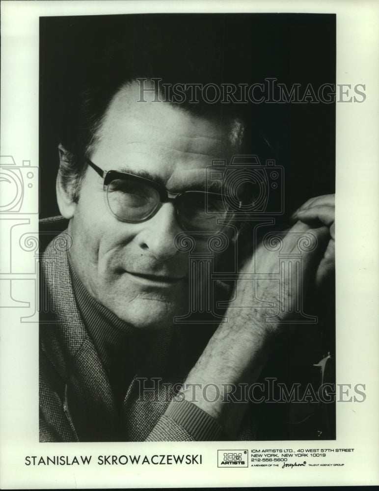 1988 Press Photo Conductor Stanislaw Skrowaczewski - mjp38898- Historic Images