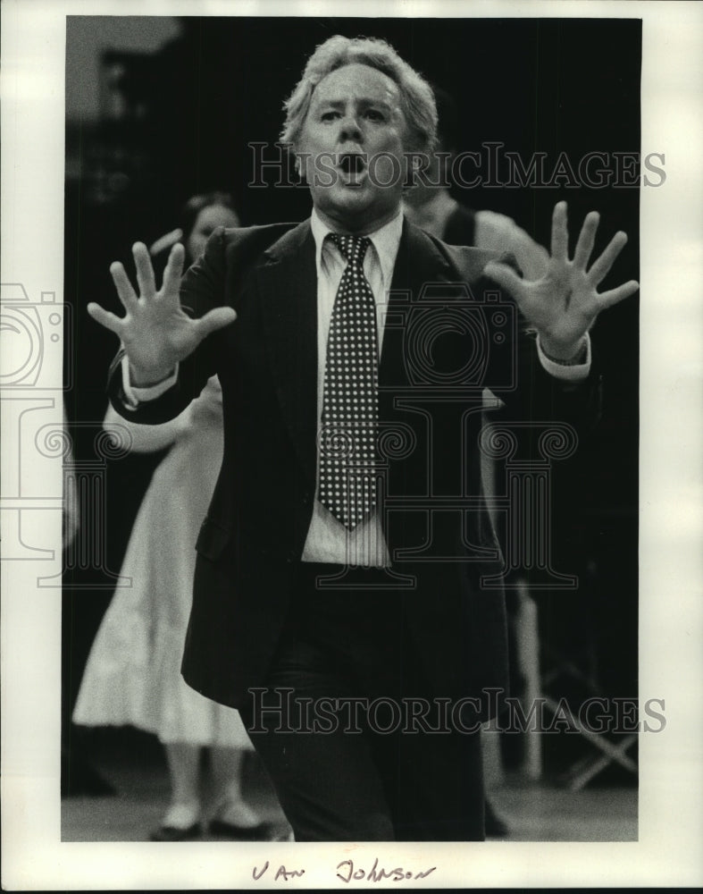 1973 Press Photo Van Johnson actor starring in &quot;Music Man&quot; at Melody Top.- Historic Images