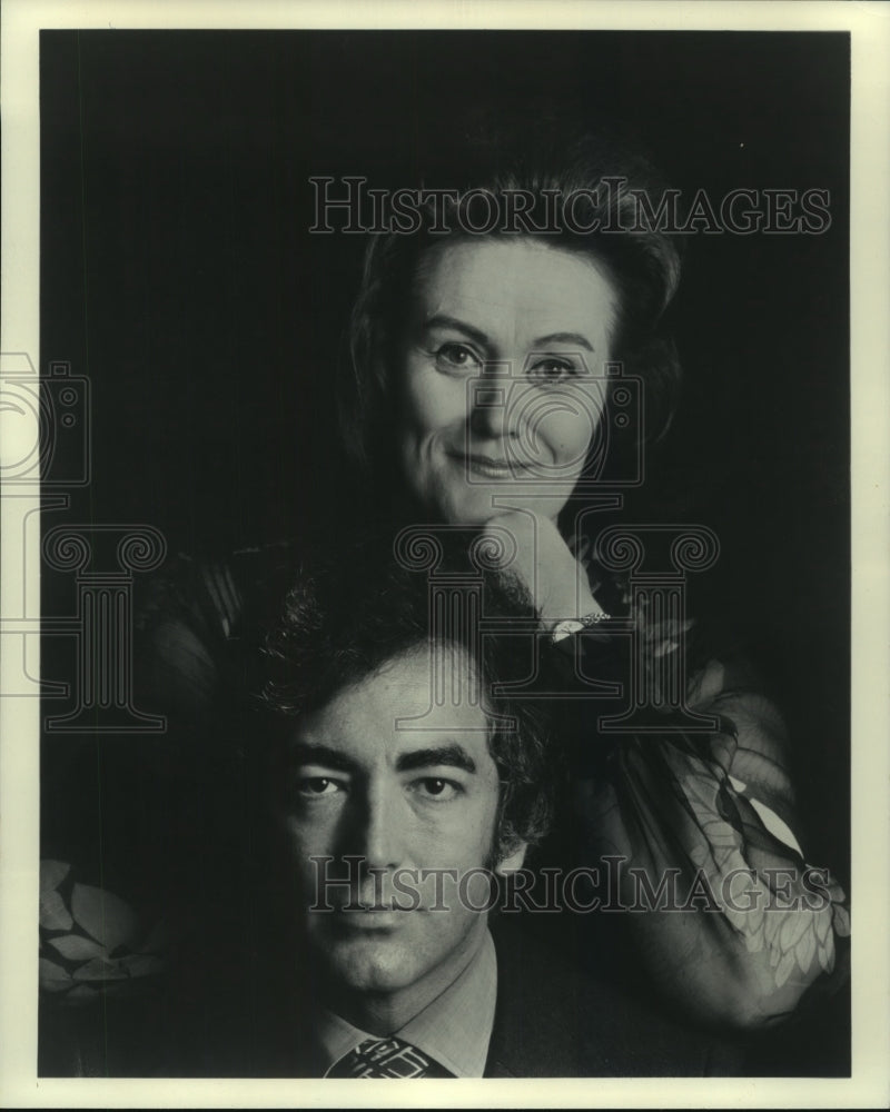 1978 Press Photo Soprano Joan Sutherland with Husband, Conductor Richard Bonynge- Historic Images