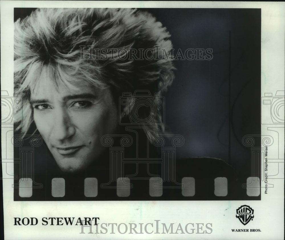 1984 Press Photo Rock musician Rod Stewart - mjp39980- Historic Images