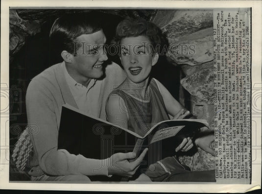 1962 Press Photo Actress Gale Storm and son, Philip Bonnell in Hollywood- Historic Images