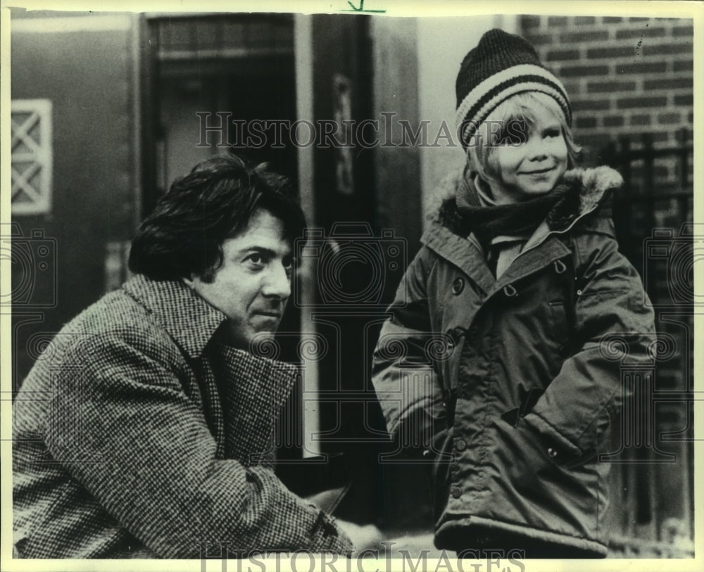 1979 Press Photo Dustin Hoffman, Justin Henry starring in &quot;Kramer vs. Kramer.&quot;- Historic Images