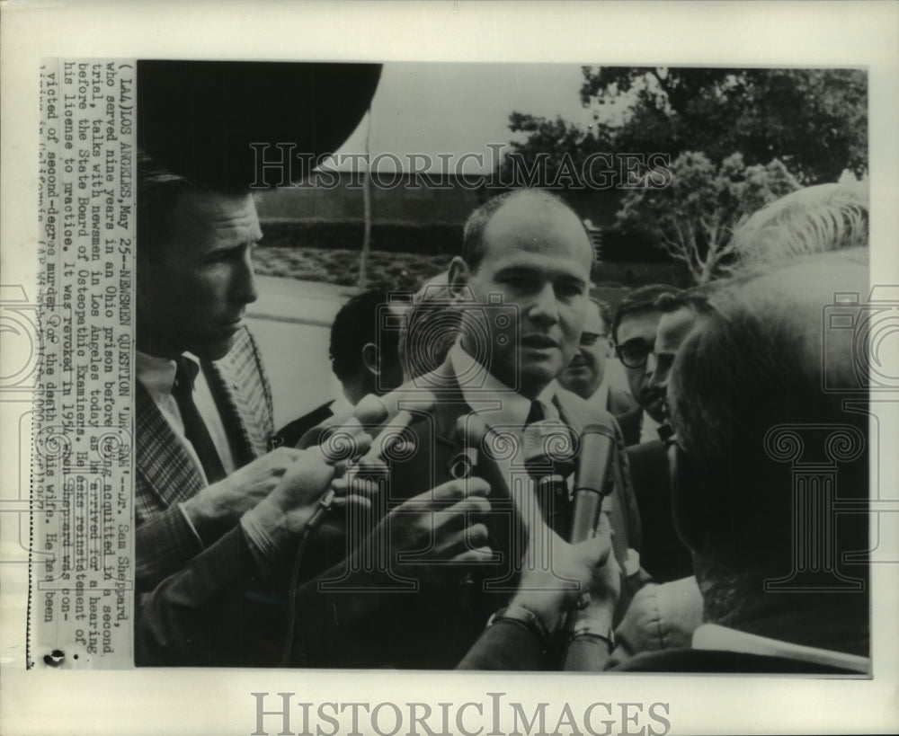 1967 Press Photo Dr. Sam Sheppard acquitted after serving 9 years in prison.- Historic Images