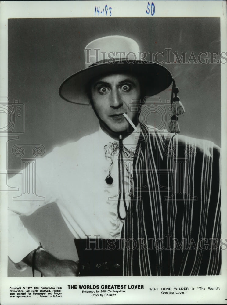 1983 Press Photo Ã¢â‚¬Å“The WorldÃ¢â‚¬s Greatest LoverÃ¢â‚¬Â star Gene Wilder - mjp40399- Historic Images