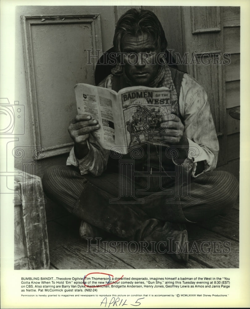 1983 Press Photo â€œGun Shyâ€ series star Tim Thomerson - mjp40950- Historic Images