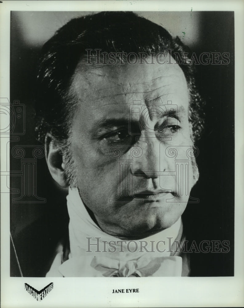 1985 Press Photo George C. Scott stars in &quot;Jane Eyre&quot; - mjp41045- Historic Images