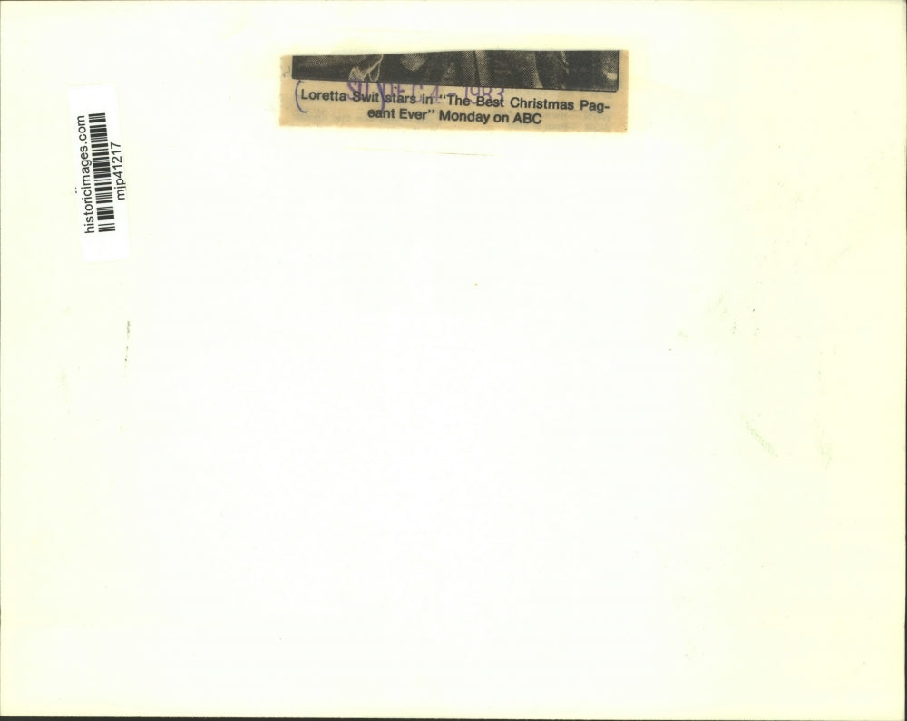 1983 Press Photo Loretta Swit Stars In ABC's 'The Best Christmas Pageant Ever'