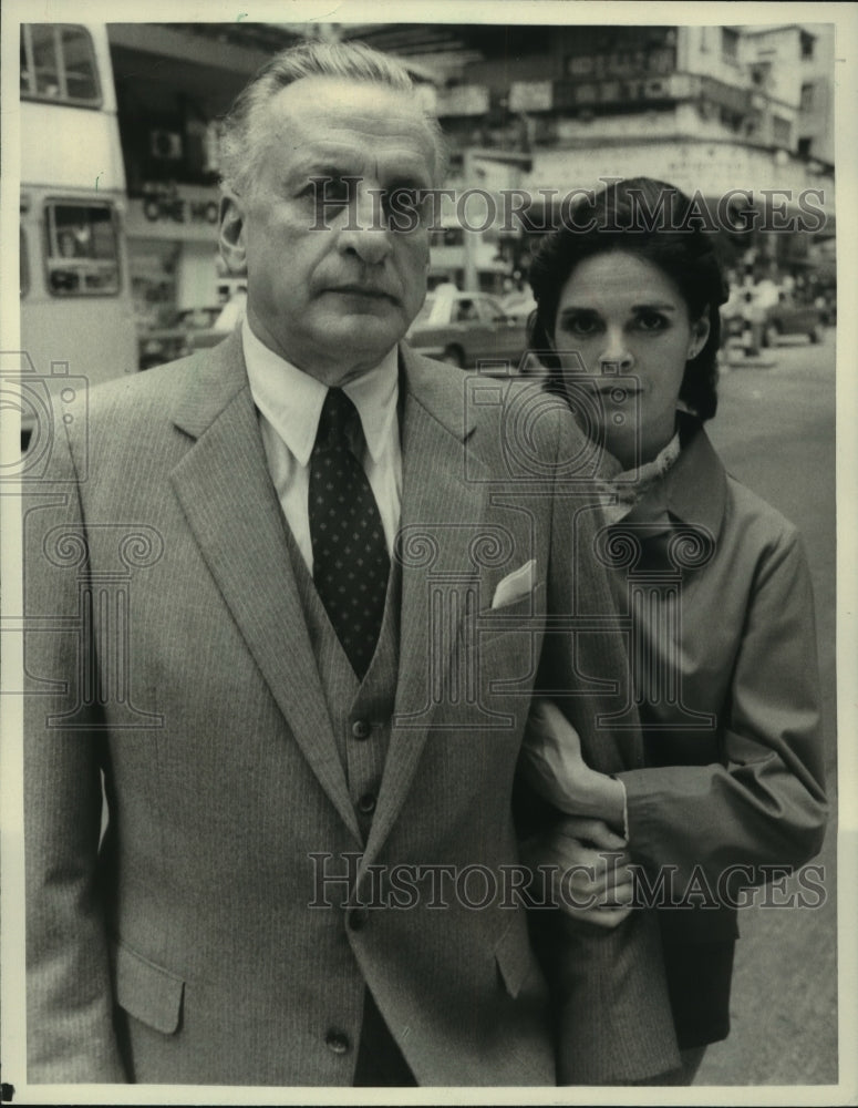 1983 Press Photo George C. Scott & Ali MacGraw in "China Rose" - mjp41622- Historic Images