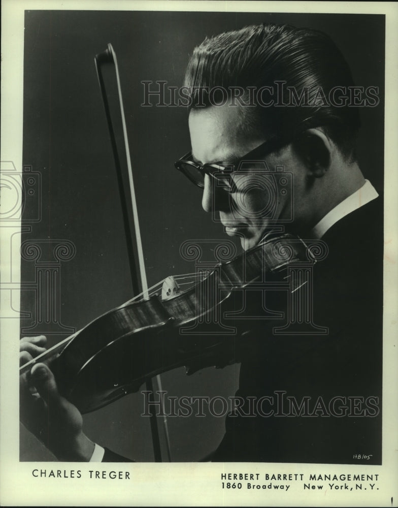 1969 Press Photo Violinist Charles Treger Performs At Peninsula Music Festival- Historic Images