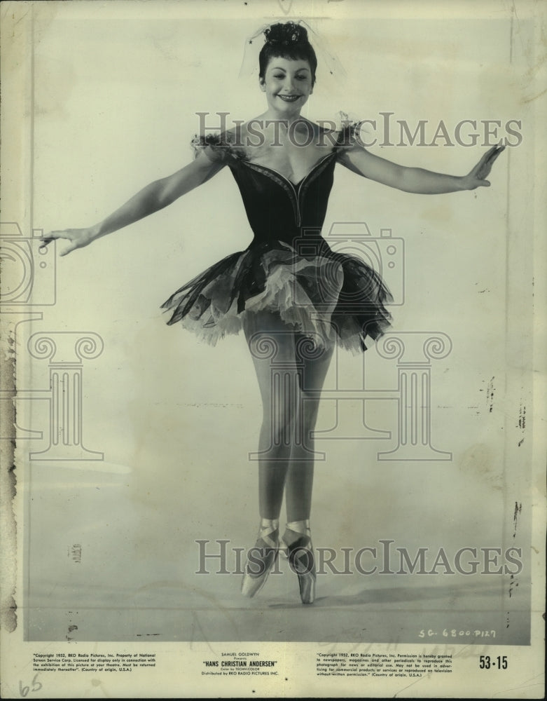 1952 Press Photo Renee Jeanmaire in Hans Christian Andersen. - mjp42227- Historic Images