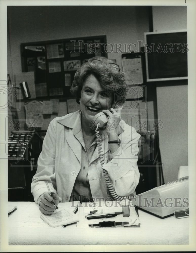 1978 Press Photo actress Peggy Cass on the set of &quot;The Doctors&quot; - mjp42571- Historic Images