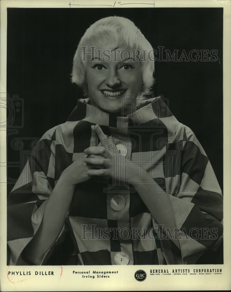 1960 Press Photo actress and comedian Phyllis Diller - mjp42620- Historic Images