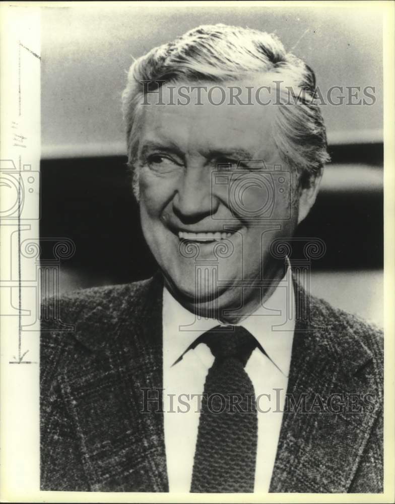 1985 Press Photo Actor Dennis Morgan - mjp43254- Historic Images