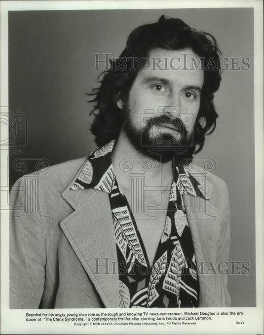 1986 Press Photo Actor Michael Douglas and director of "The China Syndrome"- Historic Images