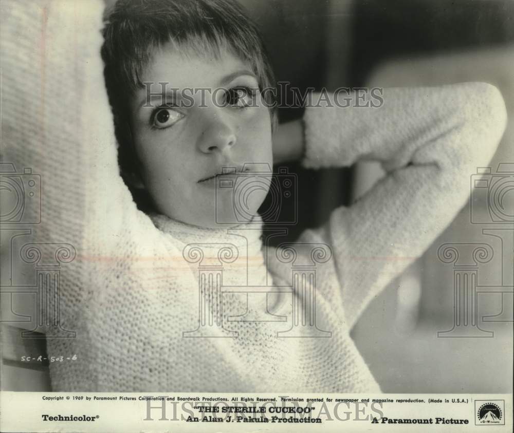 1969 Press Photo US actress and singer Liza Minnelli in The Sterile Cuckoo- Historic Images