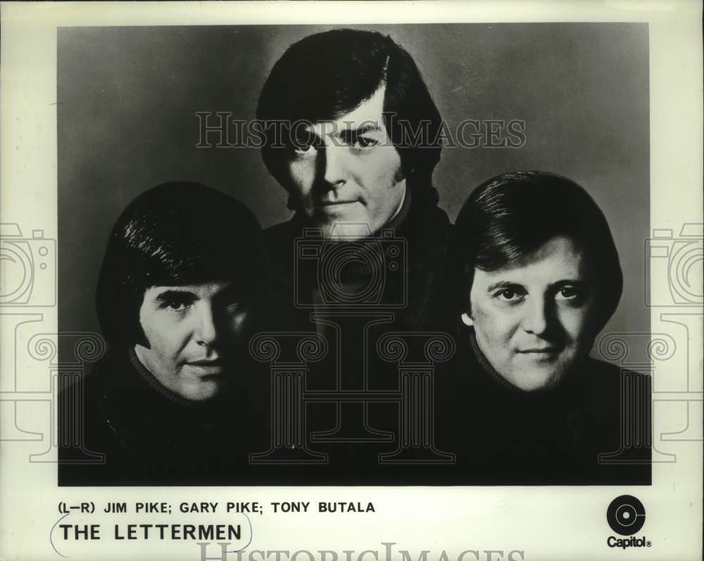 1971 Press Photo The Lettermen, Jim Pike, Gary Pike and Tony Butala - mjp44454- Historic Images