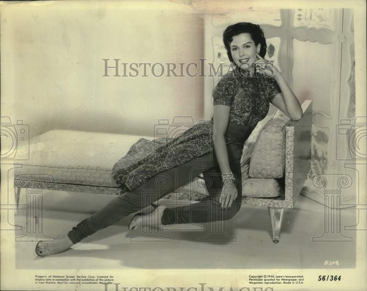 1956 Press Photo Ann Miller acts in "The Opposite Sex" - mjp44579- Historic Images