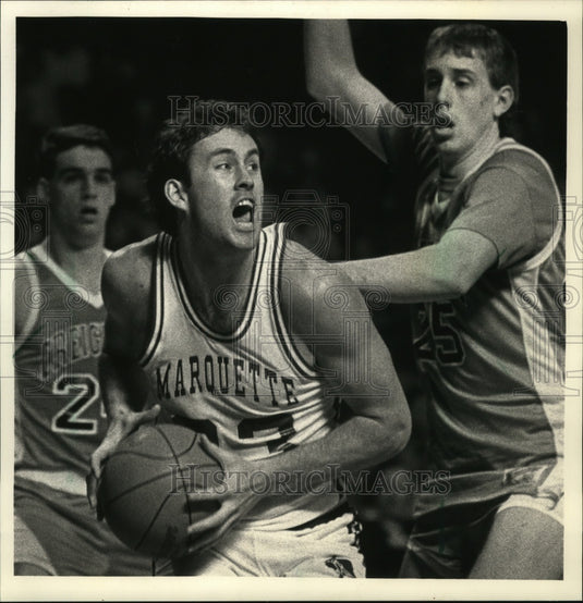 1988 Press Photo Pat Foley worked his way to a big finish to his MU career- Historic Images