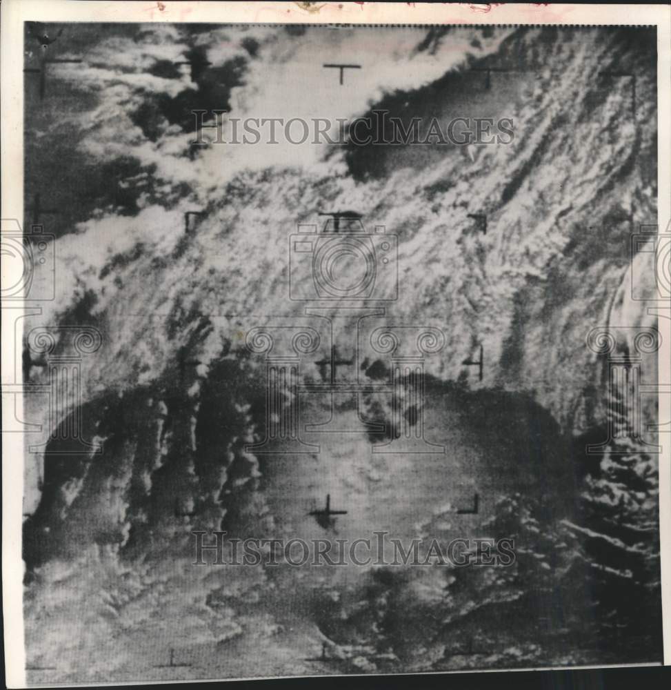 1964 Press Photo Cloud cover over southeastern U.S. seen from satellite Nimbus I