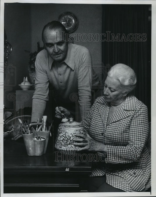 1977 Press Photo Green Bay Packers - Coach Phil Bengtson and Wife - mjt00268- Historic Images