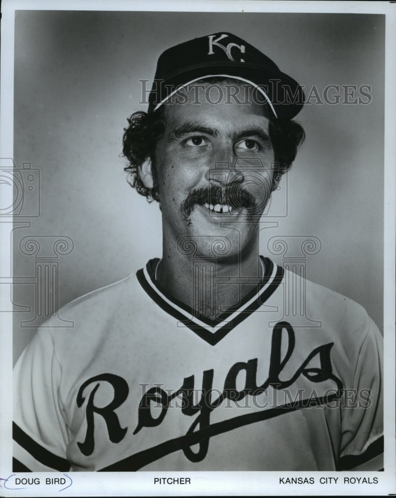 1981 Press Photo Kansas City Royals - Doug Bird, Baseball Player, Pitcher- Historic Images