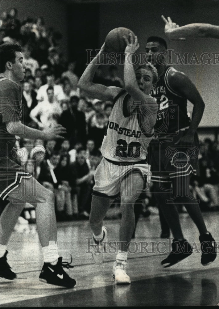 1991 Press Photo Homestead High School - Terry Preston, Basketball Player- Historic Images