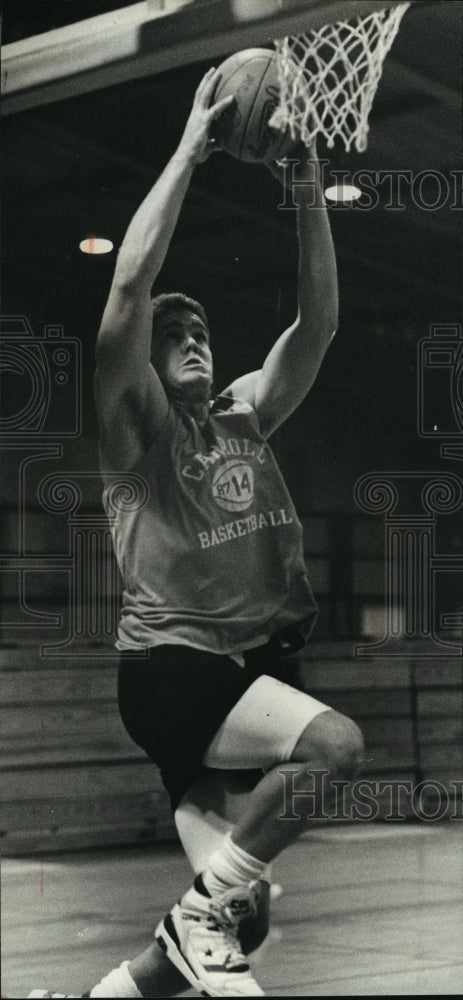 1990 Press Photo Carroll College - Brian Fulton, Starter on Basketball Team- Historic Images