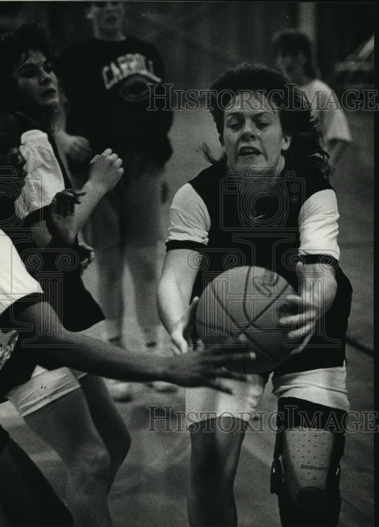 1990 Press Photo Carroll College - Karri Sears, Starter, Womens' Basketball- Historic Images
