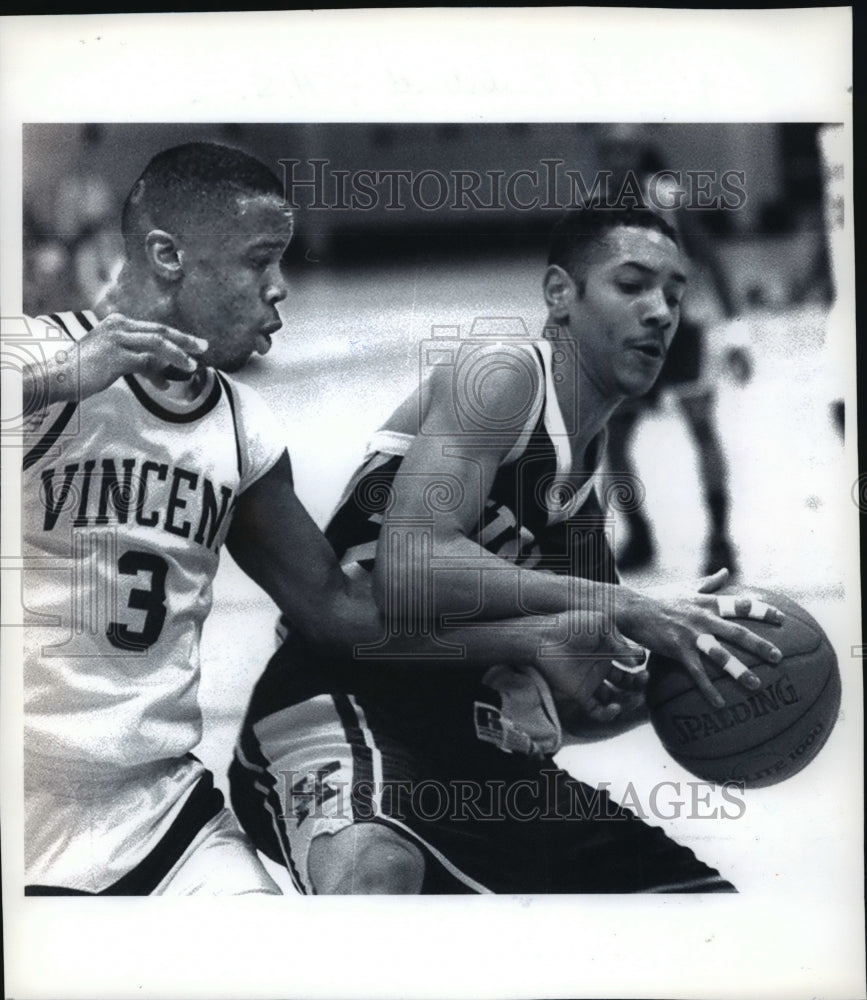 1995 Press Photo Vincent High School - Jose Winston, Basketball Player- Historic Images
