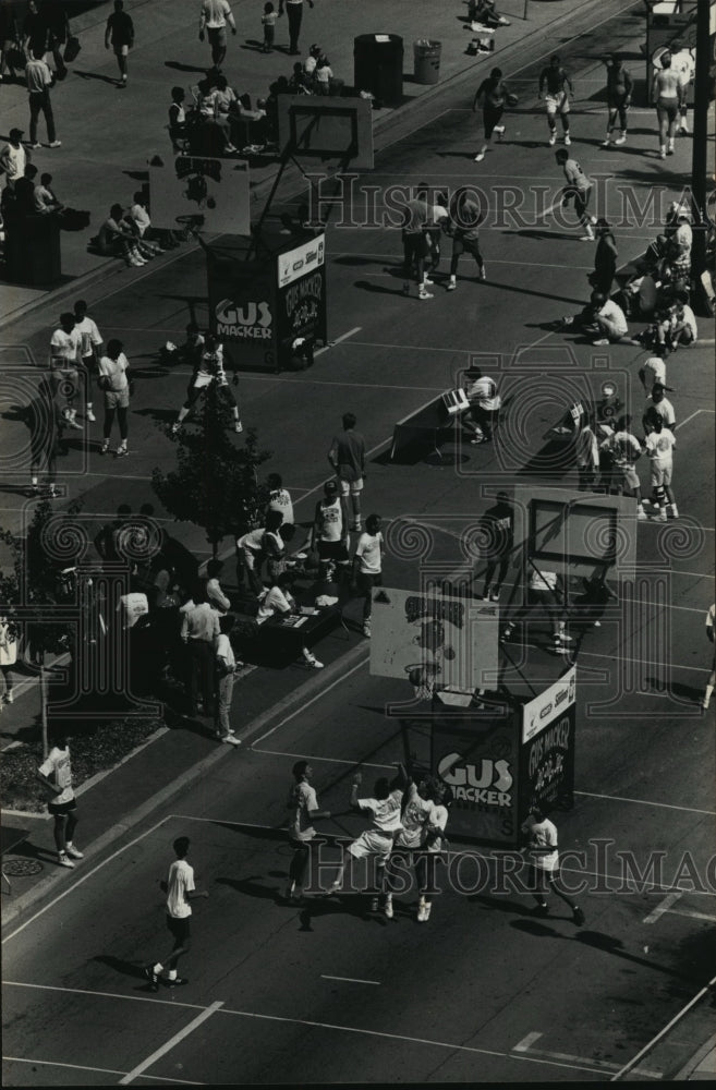 1991 Press Photo Gus Macker Basketball Tournament - Basketball Teams - mjt00444- Historic Images