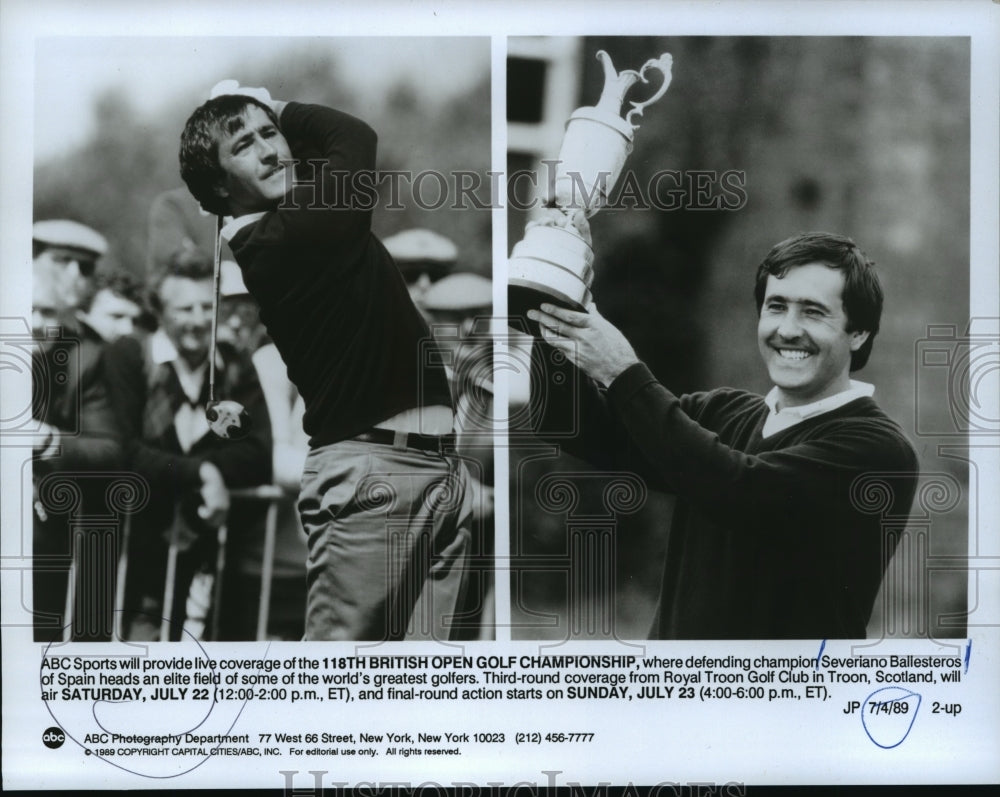 1989 Press Photo British Open Golf Championship - Severiano Ballesteros- Historic Images