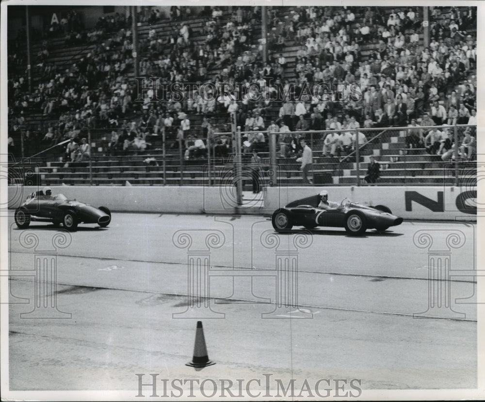 1960 Press Photo Formula Junior car race action at State Fair Park Milwaukee- Historic Images