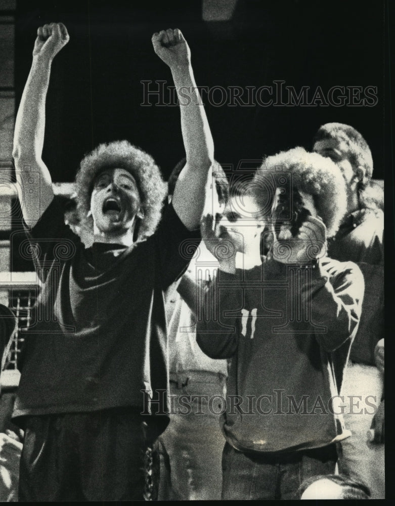 1992 Press Photo Waukesha North High School - Basketball Fans - mjt01196- Historic Images