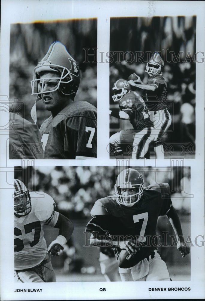 1987 Press Photo Denver Broncos - John Elway, Quarterback - mjt01983- Historic Images