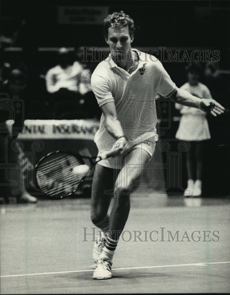 1987 Press Photo Tennis player, Jonas Wallgard at the Milwaukee Tennis Classic- Historic Images