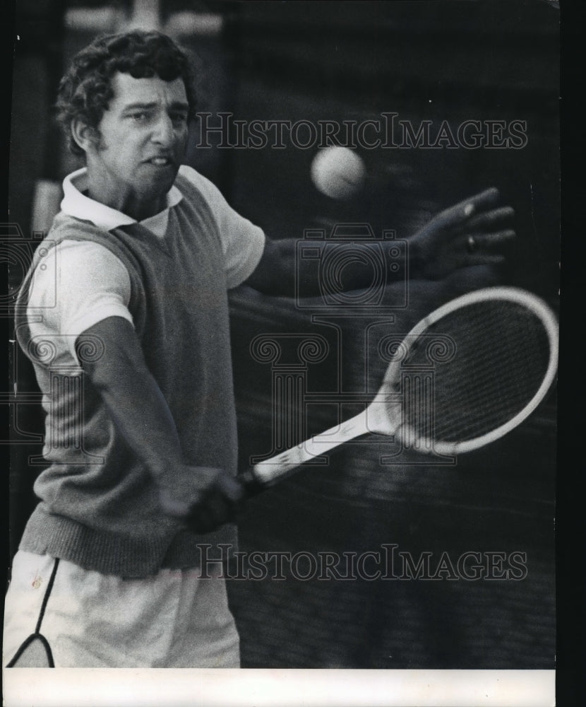 1972 Press Photo Top Seed Rick Vetter At Wisconsin Open Tennis Meet In Racine- Historic Images