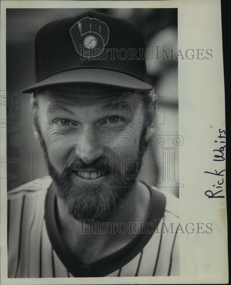 1983 Press Photo Milwaukee Brewers baseball player, Rick Waits - mjt02856- Historic Images