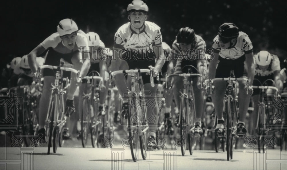1906 Press Photo Junior bicycle racers at the Brown Deer Super Criterium- Historic Images