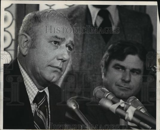 1978 Press Photo Milwaukee Brewer Baseball's George Bamberger And Henry Dalton- Historic Images