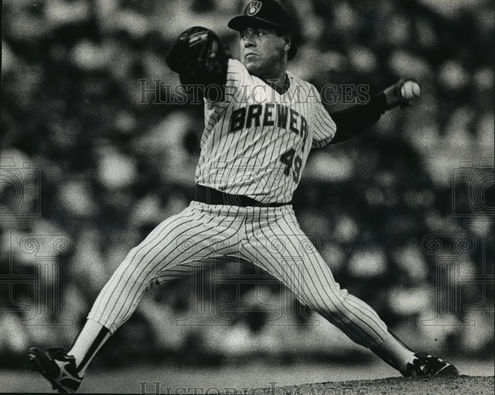 1988 Press Photo Milwaukee Brewers Left-Handed Baseball Pitcher Teddy Higuera- Historic Images