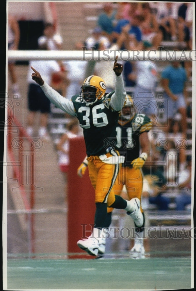 1994 Press Photo Green Bay Packers Football Team Defensive Safety LeRoy Butler- Historic Images