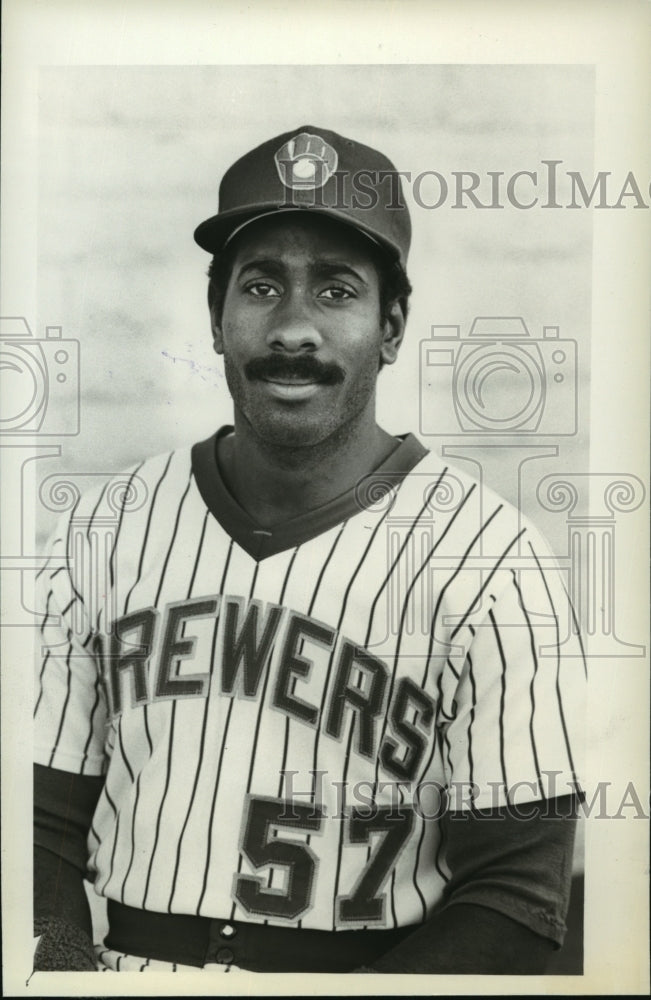 1982 Press Photo Kevin Bass of the Milwaukee Brewers - mjt03881- Historic Images