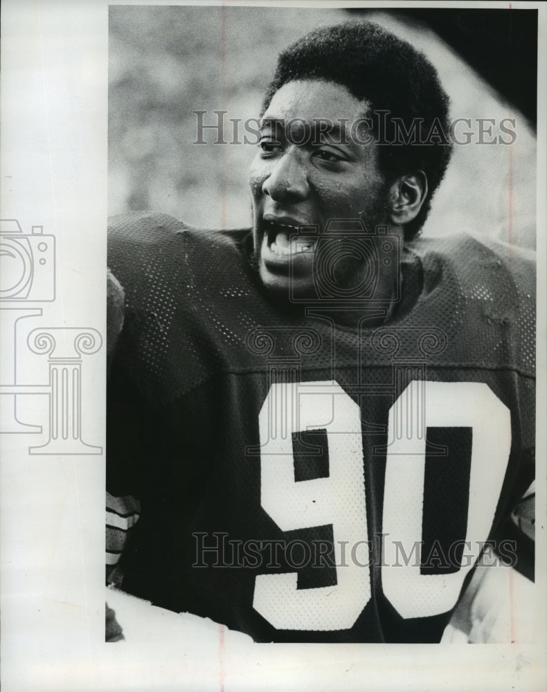 1977 Press Photo Green Bay Packers football player, Ezra Johnson - mjt03965- Historic Images