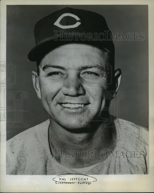 1957 Press Photo Hal Jeffcoat, Cincinnati Redlegs baseball player - mjt03995- Historic Images