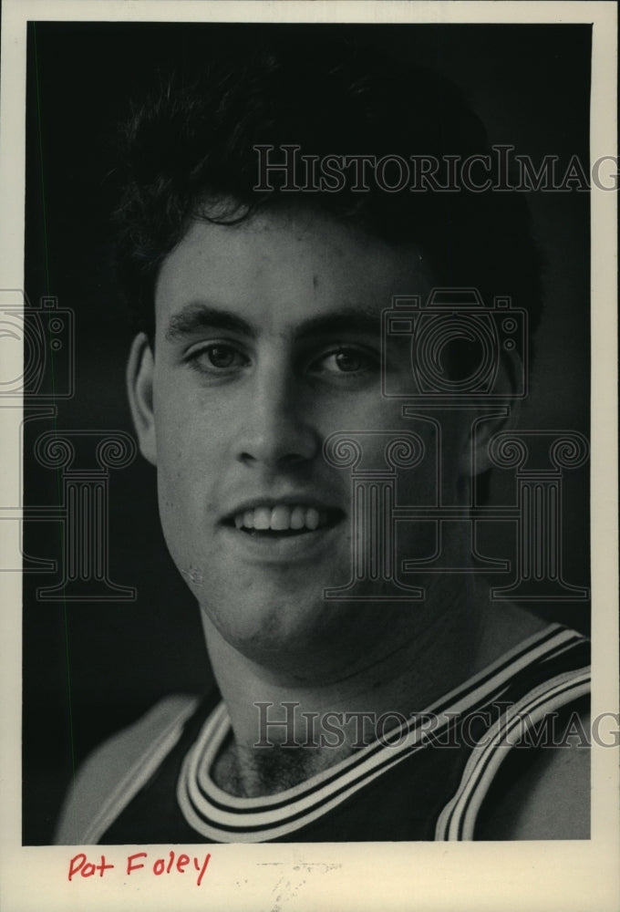 1985 Press Photo Marquette University basketball player, Pat Foley of Milwaukee- Historic Images