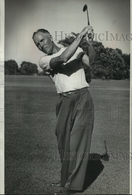 1952 Press Photo Golfer Ed Bullard wins at annual state medal play tournament- Historic Images