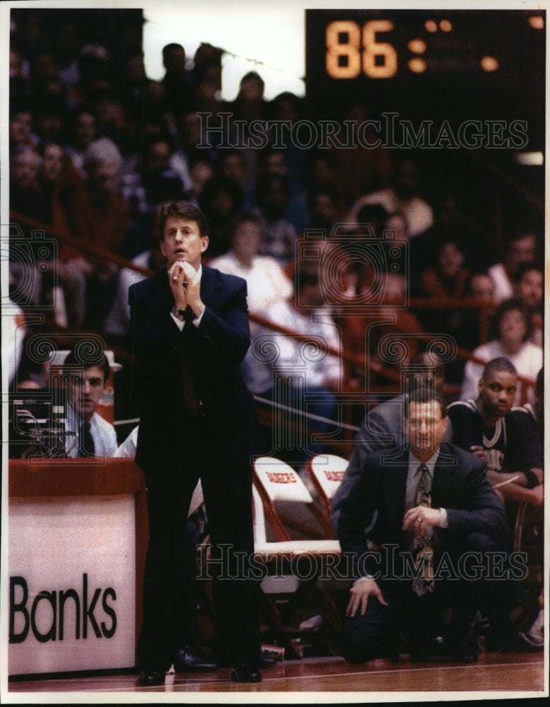 1993 Press Photo Univ of Wisconsin Milwaukee basketball coach Steve Antrim- Historic Images