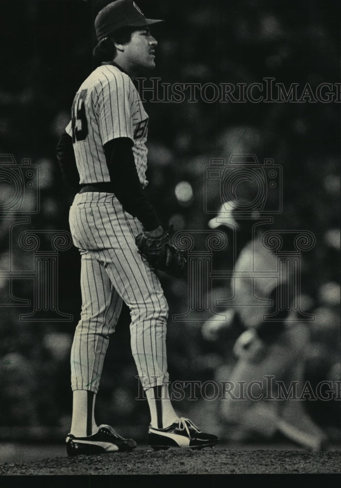 1985 Press Photo Milwaukee Brewers baseball left-hander pitcher, Teddy Higuera- Historic Images